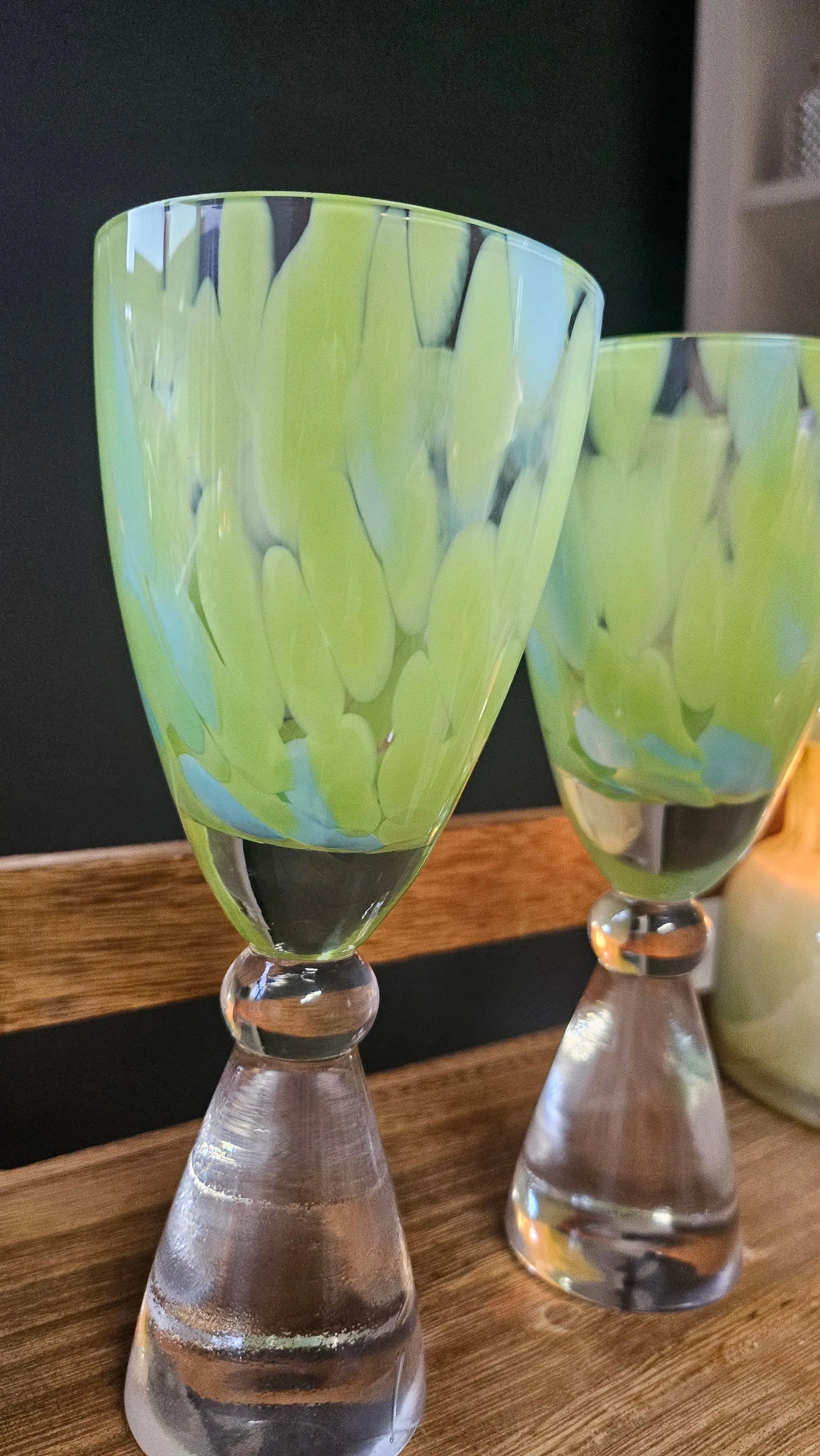 Lime Green Garden Lamp Candle & Champagne Flutes Gift Set The Antler Candle Company
