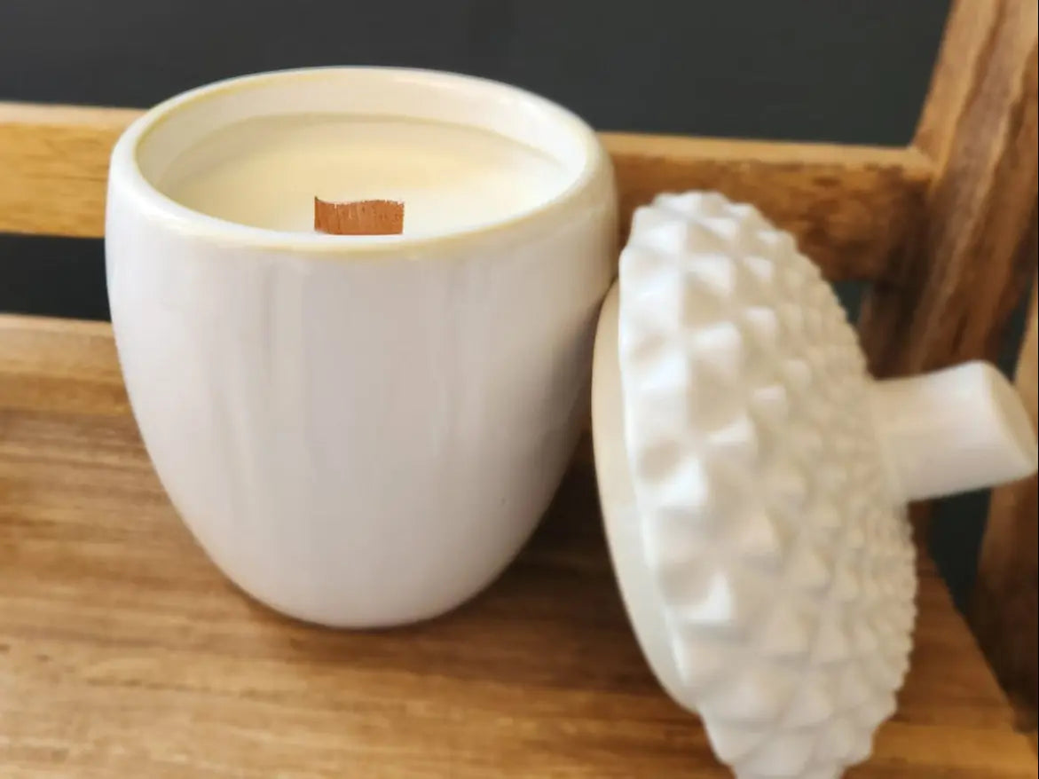 Autumn Acorn candle The Antler Candle Company