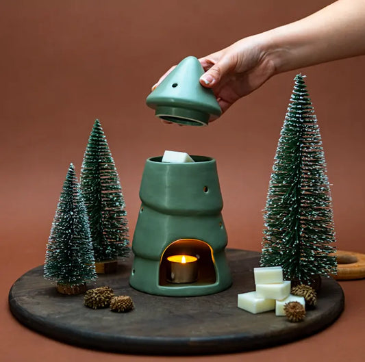 Sage Green Wax Melt Burner The Antler Candle Company