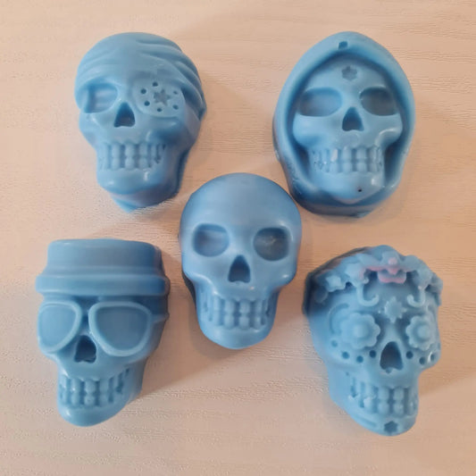 Custom Wax Melts - Skulls (tealight set 20pcs) The Antler Candle Company