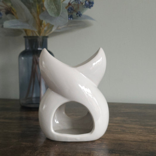 Twisted Wax melt Burner White