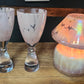 Blush pink Lamp Candle & Champagne Flutes Garden Gift Set