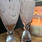 Blush pink Lamp Candle & Champagne Flutes Garden Gift Set