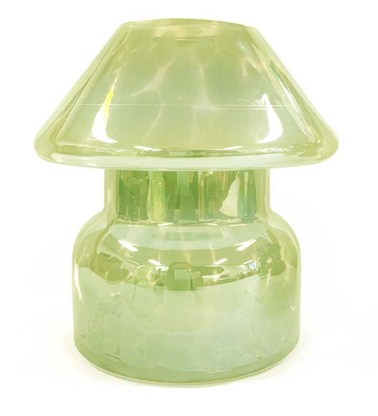 Lime Green Garden Lamp Candle & Champagne Flutes Gift Set