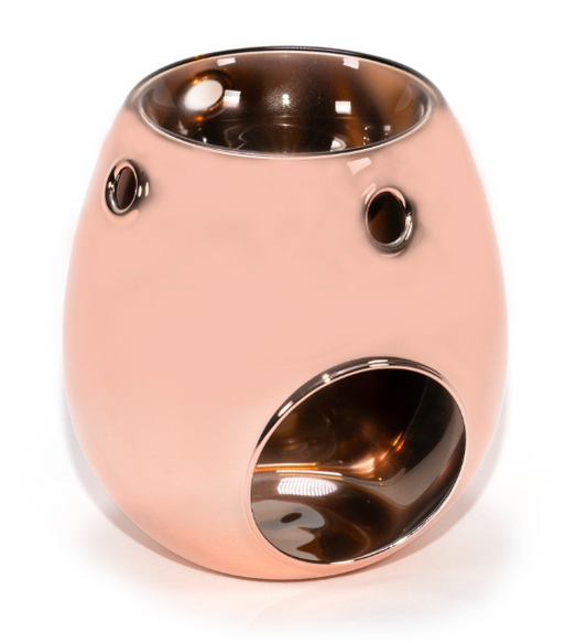 Rose Gold Glass wax melt burner