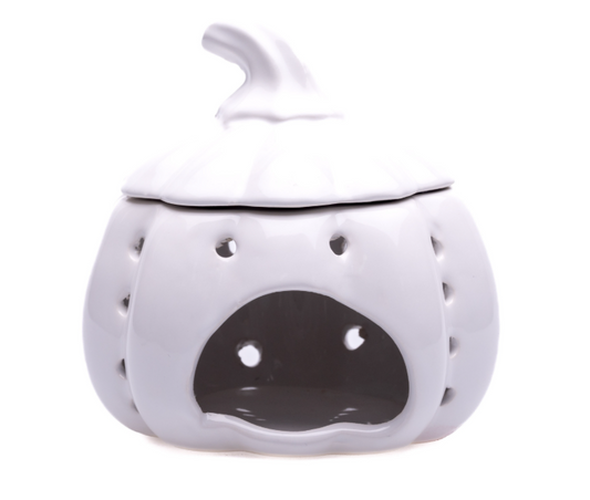 Small White Pumpkin wax melt burner