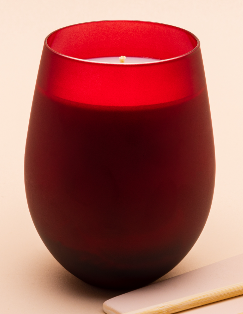 Burgundy Red soy wax Candle