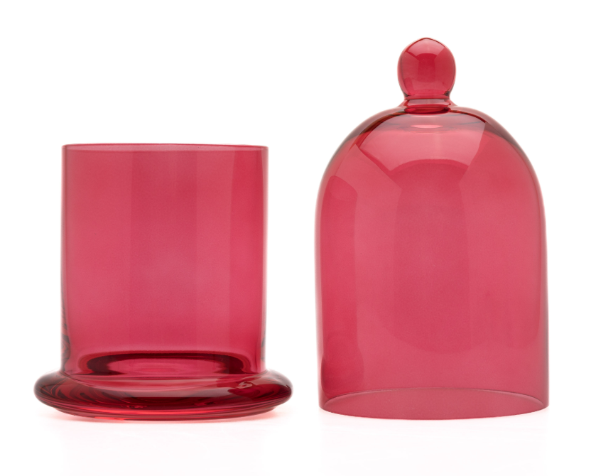 Red Cloche Candle