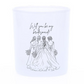 "Will you be my bridesmaid?" Proposal candle