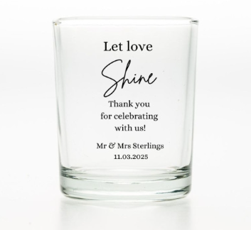 Shot Glass Candle Wedding Favour