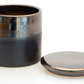 Ceramic Bronze & Black woodwick candle