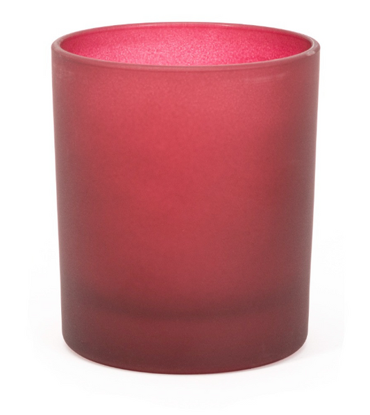 Frosted Rose Red soy wax Candle