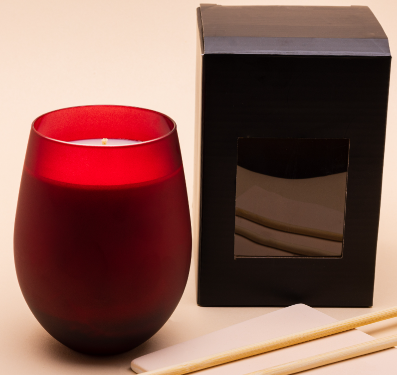 Burgundy Red soy wax Candle