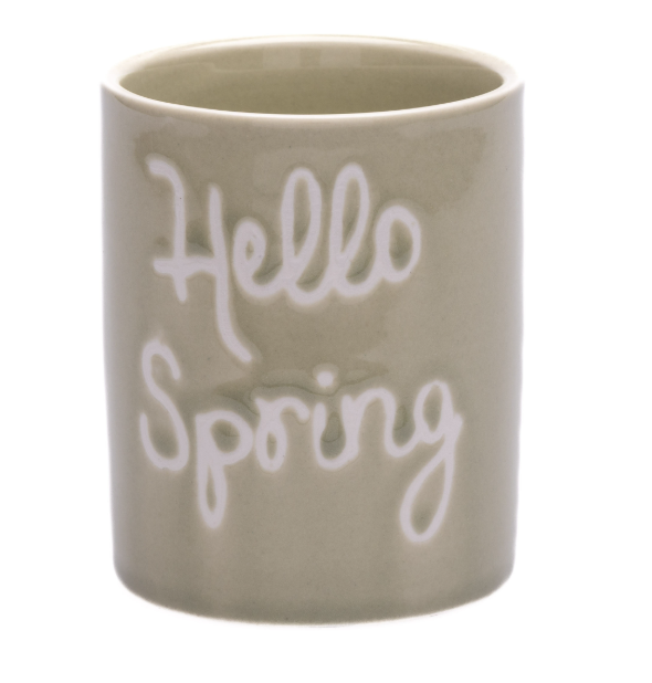 Hello Spring -  wood wick candle