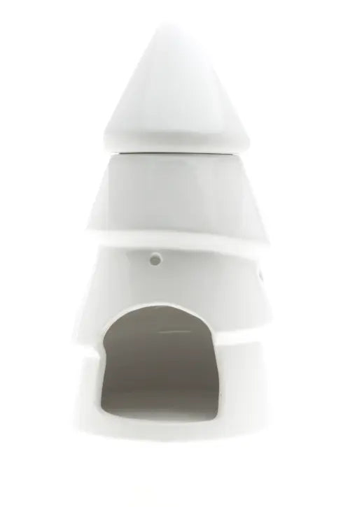 White Christmas Tree Wax Melt Burner The Antler Candle Company