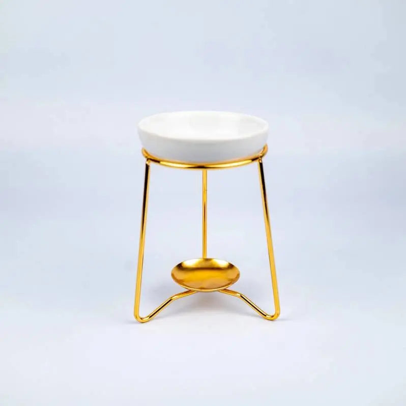 Wax Melt Burner Gold or Black The Antler Candle Company