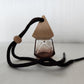 Hanging Car Air Freshener - Glass - Brown