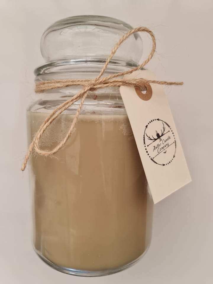 Wooden Wick Soy wax Candle - Large Glass Jar